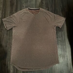 lululemon athletica drysense Heathered Brown Short Sleeve Tee